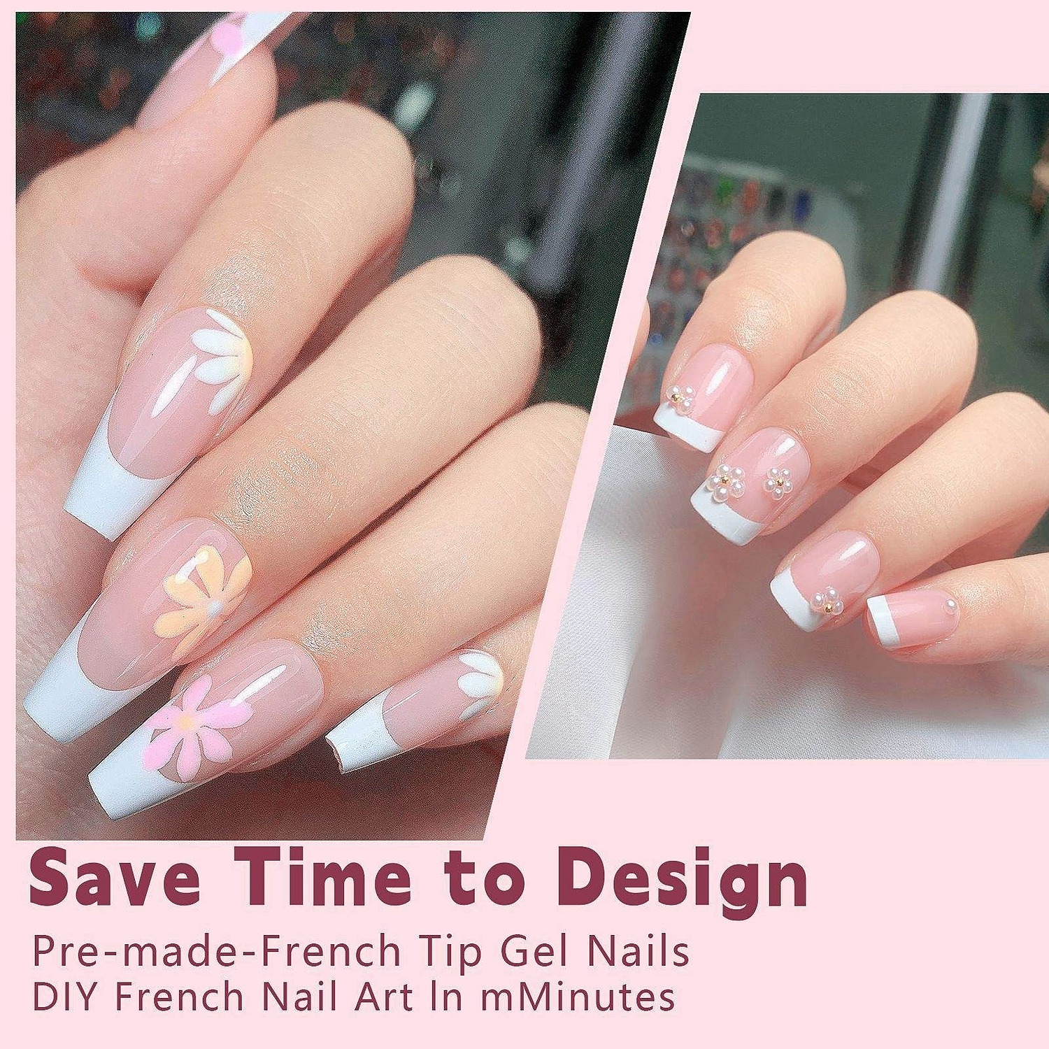 Ben Lin Gradient Ombre Almond Press-On Nails