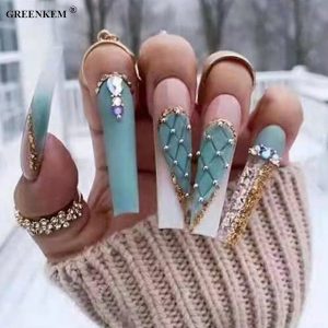 Ben Lin Butterfly Accent Square Press-On Nails