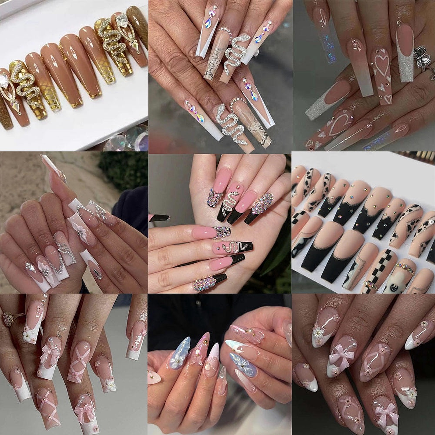 Ben Lin Matte Nude Coffin Press-On Nails