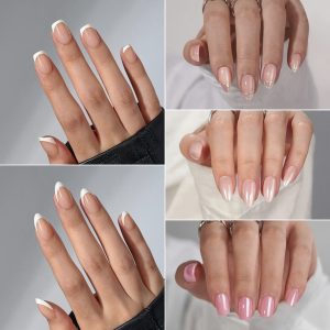 Ben Lin Glitter Sparkle Coffin Press-On Nails