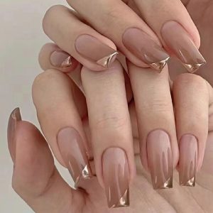 Ben Lin Velvet Matte Oval Press-On Nails