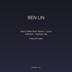 Ben Lin Glass Coffee Short Square — Luxury Collection - Espresso Glass