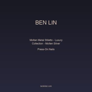 Ben Lin Molten Metal Stiletto — Luxury Collection - Molten Silver
