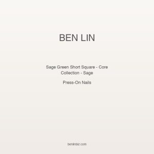 Ben Lin Sage Green Short Square — Core Collection - Sage
