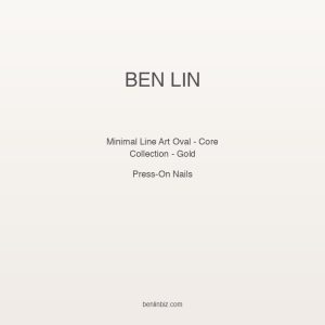 Ben Lin Minimal Line Art Oval — Core Collection - Gold