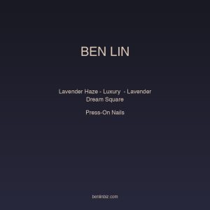 Ben Lin Lavender Haze - Luxury Press-On Nails - Lavender Dream Square