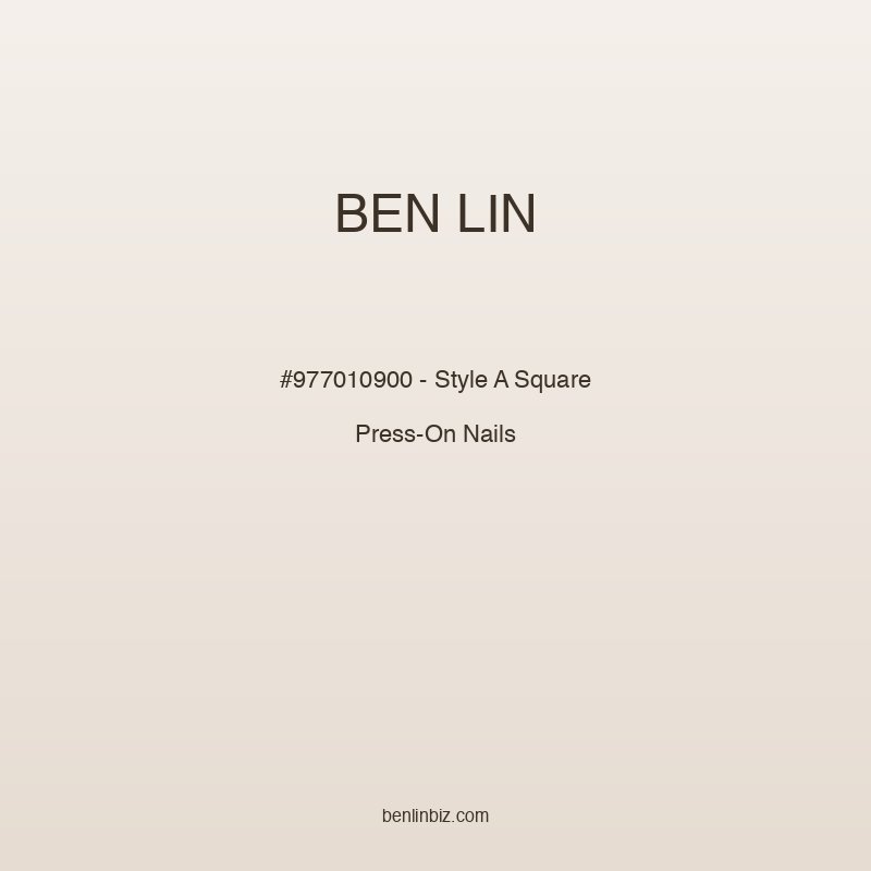 Ben Lin Press-On Nails #977010900 - Style A Square